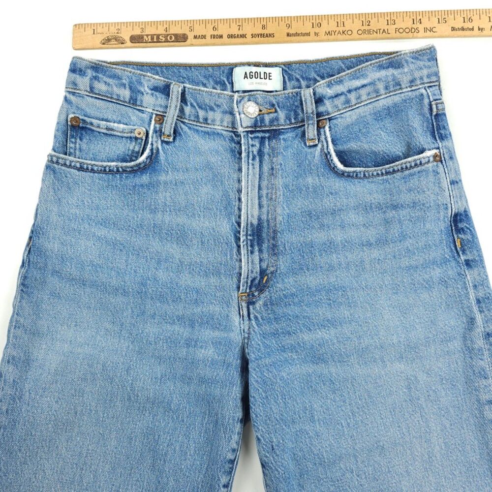 AGOLDE Harper Crop Straight Jeans Moor 90s y2k Minimal Grunge VSCO Clean Girl 27 - Picture 3 of 8